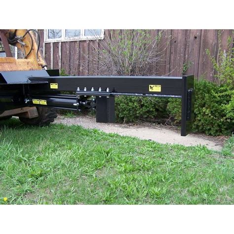 skid steer log splitter ebay|skid loader log splitter attachment.